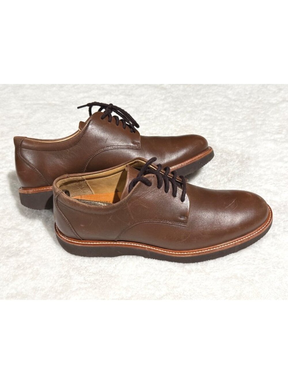 size 7.5 mens Samuel‎ Hubbard Founder M2100-041 Chestnut brown oxford lace dress